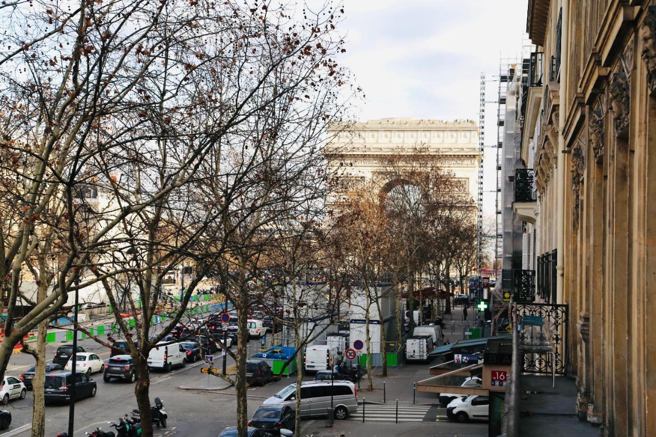 Suite Junior Avec Balcon Et Vue Sur Arc De Triomphe Paris Dış mekan fotoğraf