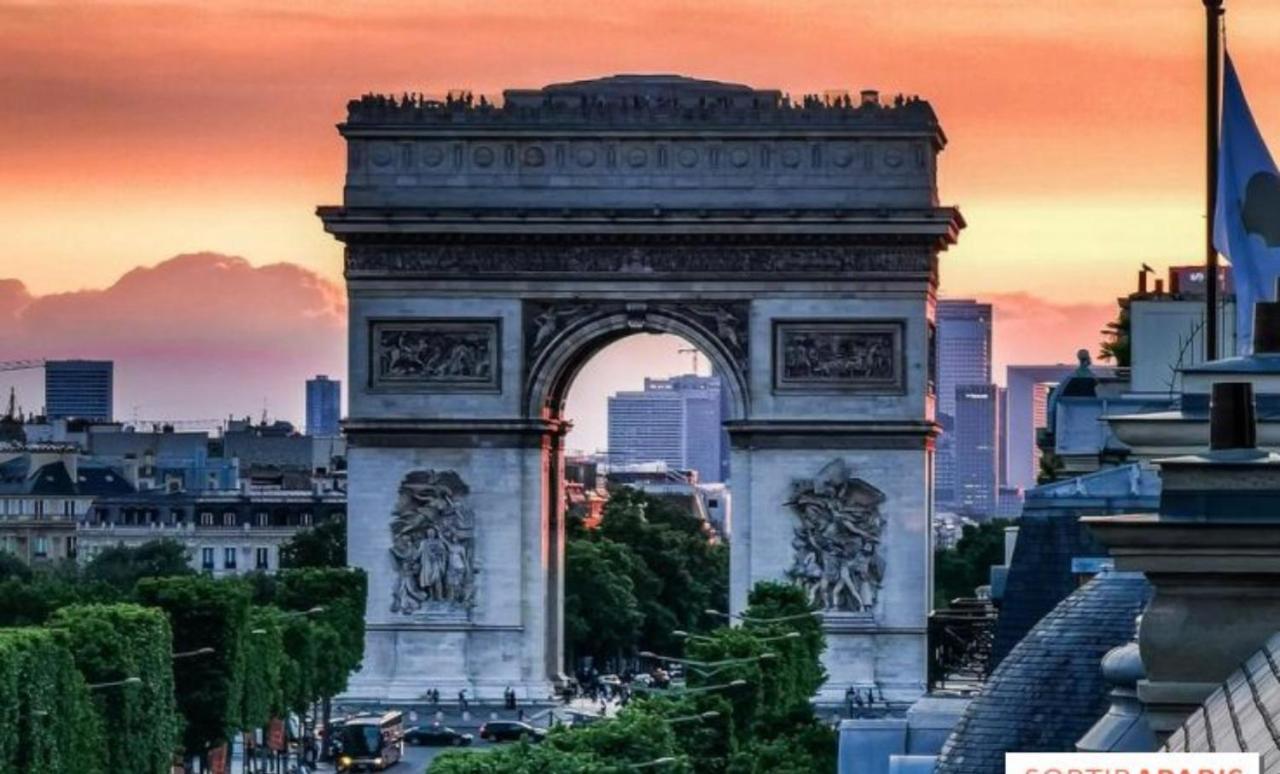 Suite Junior Avec Balcon Et Vue Sur Arc De Triomphe Paris Dış mekan fotoğraf